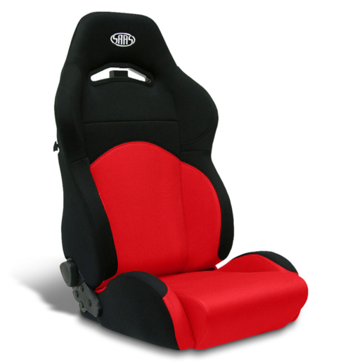 SAAS GT Seat Dual Recline Black/Red ADR Compliant - D2002