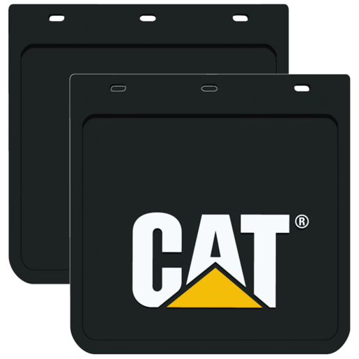 Caterpillar Heavy Duty Mud Flaps Black Pair