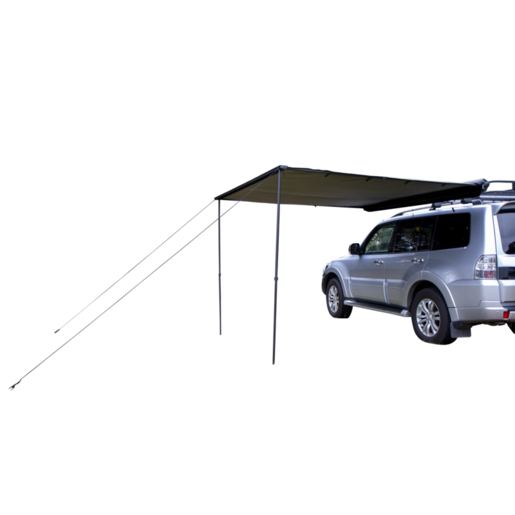 Rough Country Roof Rack Side Awning 2500mm x 2500mm Black