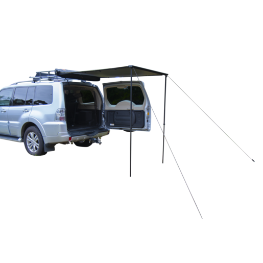 Rough Country Roof Rack Rear Awning 1.4m X 2m Black - RCAW14B