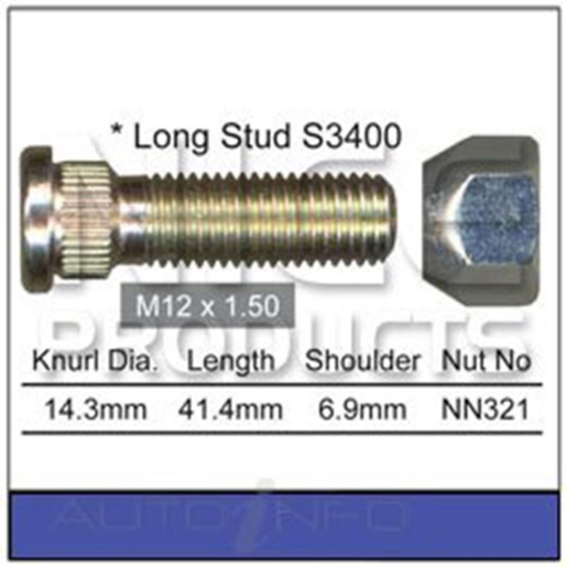 Nice Products Wheel Stud & Nut Set - NS310