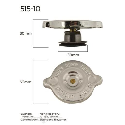Tridon Radiator Cap - CR1070