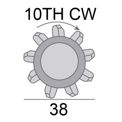 JAS Oceania Starter Motor 12V 2.0kW 10TH CW - SNJ017