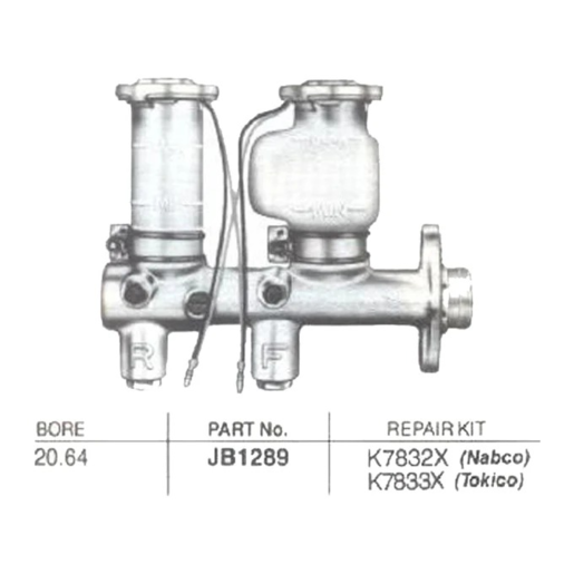 Protex Brake Master Cylinder - JB1289