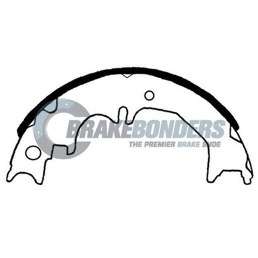 Brake Bonders Rear Brake Shoes - N1886