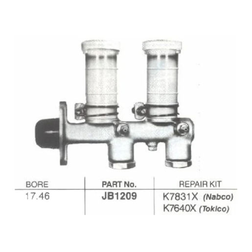 Protex Brake Master Cylinder - JB1209