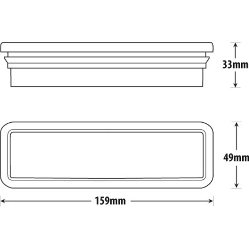 RoadVision LED Front Indicator Park Lamp 10-30V 159x49x33mm