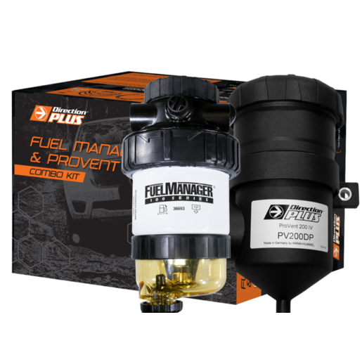 Direction Plus Fuel Manager Pre-filter + Provent Dual Kit - FMPV630DPK