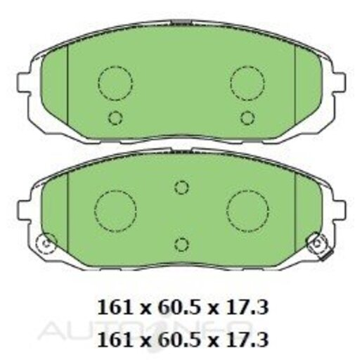 Protex Ultra Ceramic Front Brake Pads - DB3215CP