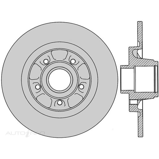 Protex Rear Ultra 4WD Disc Rotor - DR12916