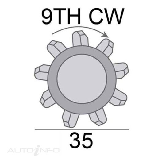 JAS Oceania Starter Motor 12V 3.6KW 9TH - SNJ512