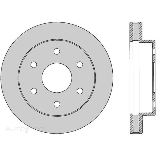 Protex Front Ultra 4WD Disc Rotor - DR12249