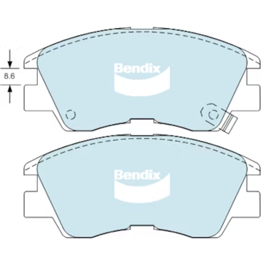 Bendix 4WD Front Brake Pads - DB288-4WD