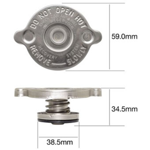 Tridon Radiator Cap Non Recovery - CR1390