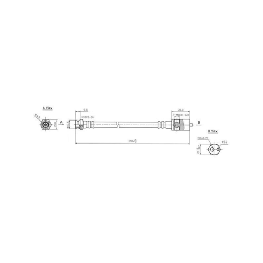 Protex Hydraulic Hose Rear - H1224
