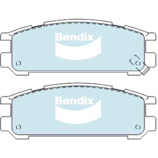 Bendix Front Brake Pads - DB1809-4WD