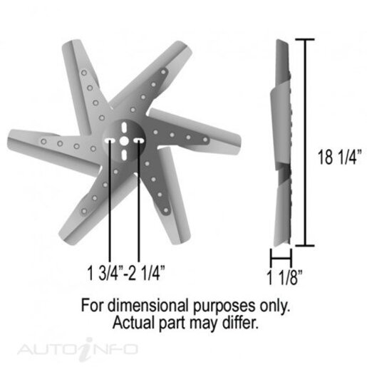 Derale Flex Fan Spider Stainless Blade Standard Black - 19117