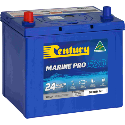 Century Marine Pro 580 D23RM MF 12V 580CCA 65Ah Marine Battery