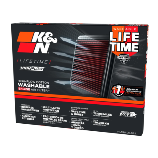 K&N Replacement Air Filter To Suit Nissan - 33-2060