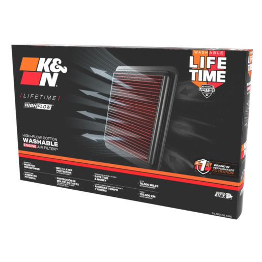 K&N Replacement Air Filter To Suit Alfa - 33-2545