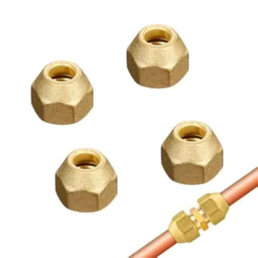 TFI Racing 3/8" Brass Fitting Flare Nut 45 Degrees - P607