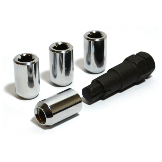 SAAS Lock Nuts Internal Hex SmL Dia 12mm x 1.25 Pk 4 - 90805