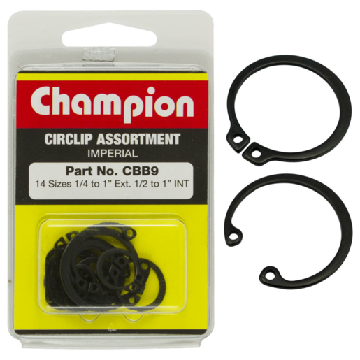 Champion Blister Circlip Assortment - CBB9