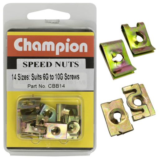 Champion Blister Speed Nut Assortment - CBB14