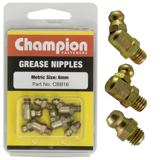 Champion Blister Grease Nipple Assort - CBB16