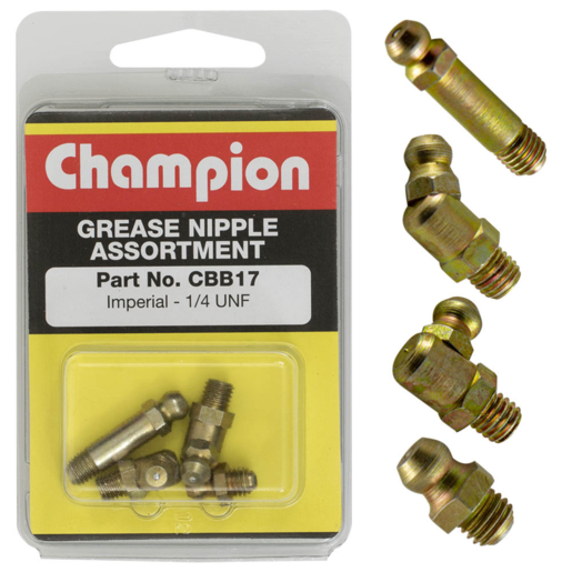 Champion Blister Grease Nipple Assort - CBB17