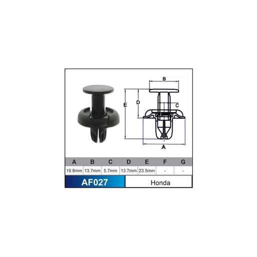 Nice Products Fastener to Suit Honda AF02710 1 pc - AF027-10