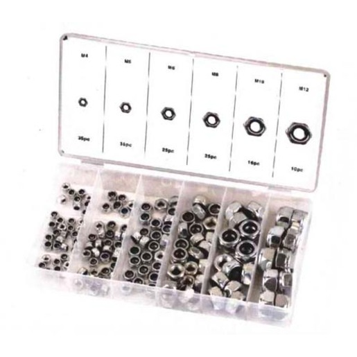 Haigh Nylon Lock Nut Assorted Kit 150pce - NLN150