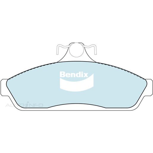 Bendix Ceramic Front Brake Pads - DB1085-GCT