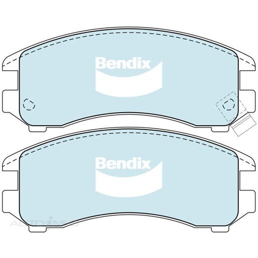 Bendix Ceramic Front Brake Pads - DB1117-GCT