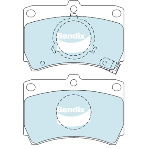 Bendix Front Brake Pads - DB406GCT