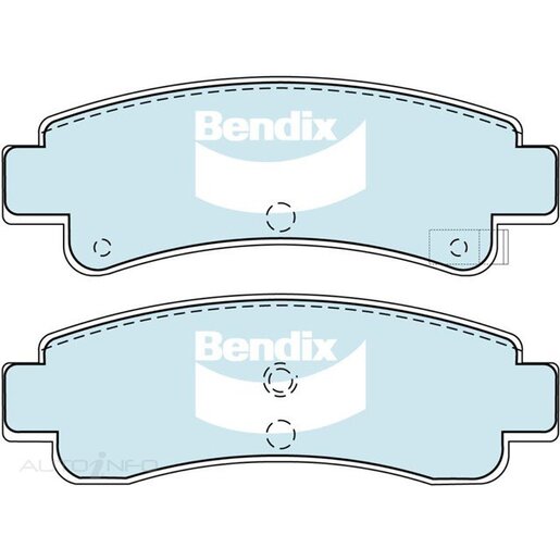 Bendix Ceramic Rear Brake Pads - DB1118-GCT
