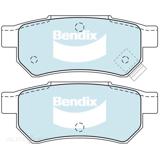 Bendix Ceramic Rear Brake Pads - DB1163-GCT