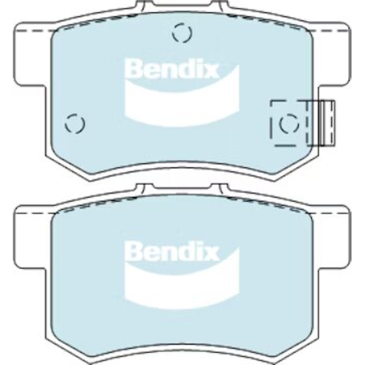 Bendix Rear Brake Pads - DB1265-GCT