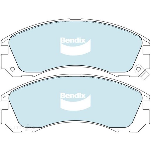 Bendix Ceramic Front Brake Pads - DB1223-GCT
