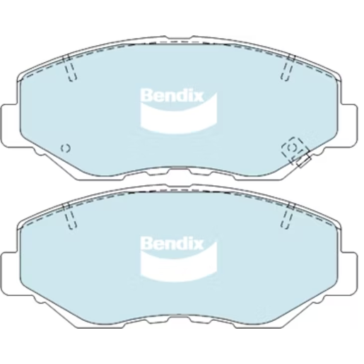Bendix Front Brake Pads - DB1481-4WD