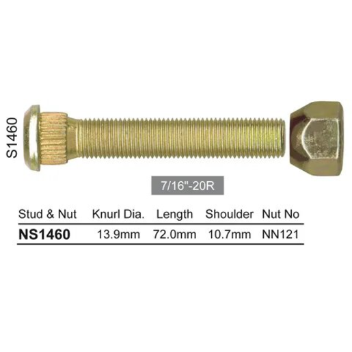Nice Products Wheel Stud & Nut Set - NS1460