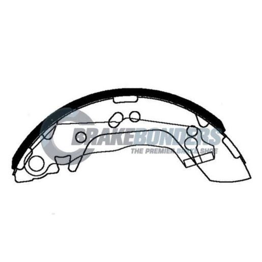 Brake Bonders Brake Shoes Rear - N1779