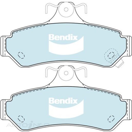 Bendix Ceramic Rear Brake Pads - DB1475-GCT