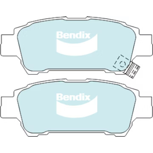 Bendix Ceramic Rear Brake Pads - DB1475-GCT
