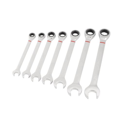 Garage Tough 7 Piece ROE Imperial Ratchet Spanner Set - GT8034C