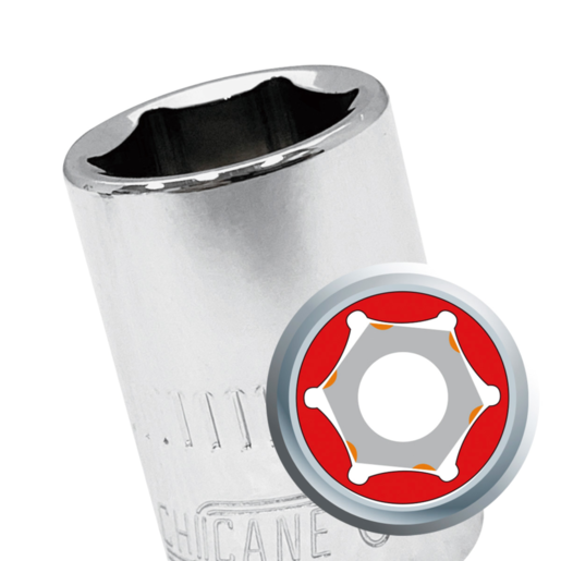 Chicane 1/4" Drive Socket Set 24 Piece - TO33359