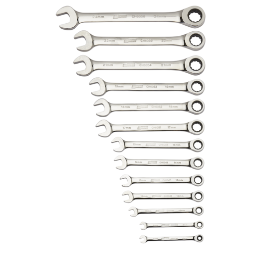 Chicane Metric Ratchet Spanner 12 Pieces - CH6028