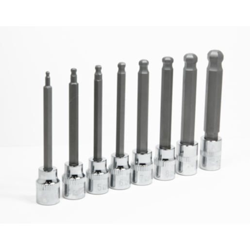 Chicane 3/8" Drive Extra Long Ball-end Hex Bits Socket Set 8 Piece - CH4022
