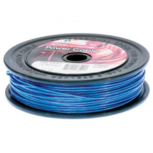 Aerpro Bassix 18GA Trigger Cable Blue 1000mm - BSX18100