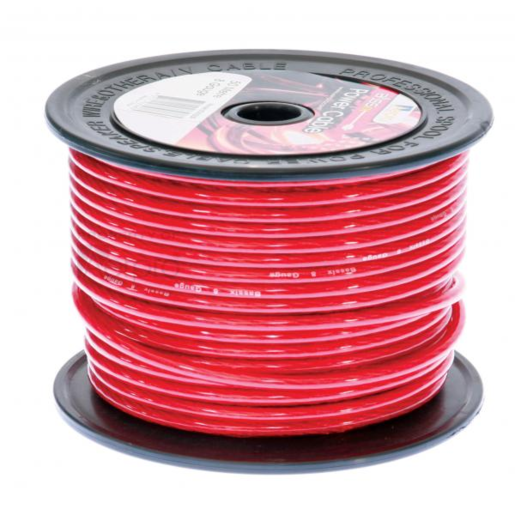 Aerpro Bassix 8GA Cable Red Sold Per Metre - BSX850R
